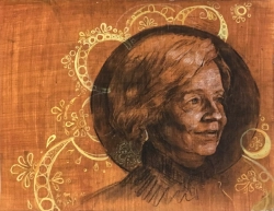 thumbnail of a drawing of a woman in her seventies